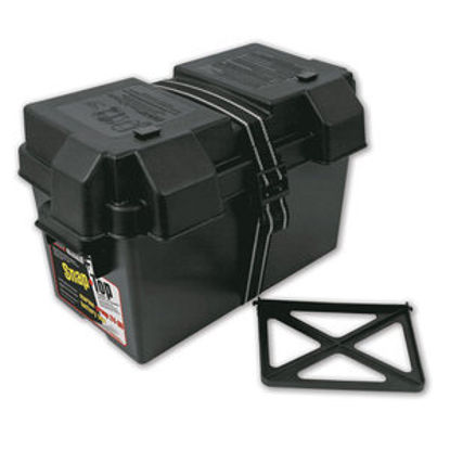 Picture of Noco Snap-Top (TM) Black Group 24 To 31 Vented Battery Box HM318BK 19-0745                                                   