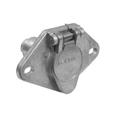 Picture of Pollak  4-Way Round Metal Trailer Connector 11-404 19-0808                                                                   