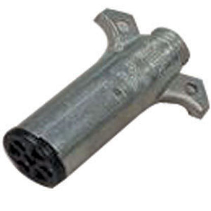 Picture of Pollak  7-Way Round Zinc Trailer End Trailer Connector 11-700 19-0858                                                        