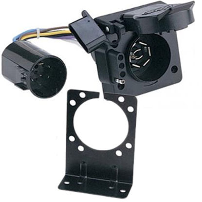 Picture of Hopkins OEM Series Ford/GM OEM to 7-Blade & 4-Flat Park Power Adapter 40955 19-0865                                          