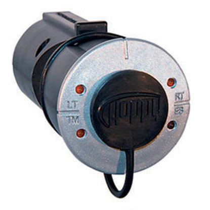 Picture of Hopkins Plug In Simple (TM) 7-Blade To 6-Round Trailer Wiring Connector Adapter 47525 19-0872                                