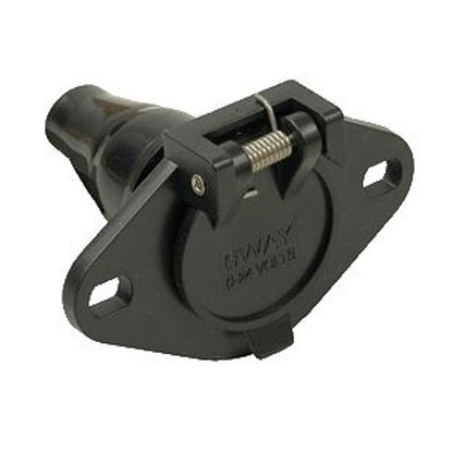 Picture of Pollak  6-Way Round Trailer Connector 12-720 19-0895                                                                         