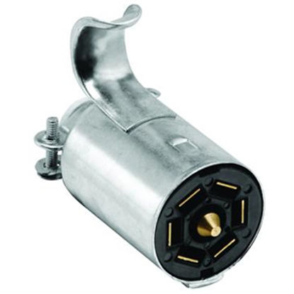 Picture of Bargman  7-Way Blade Trailer End Trailer Connector w/o Wire Lead 54-57-007 19-0904                                           