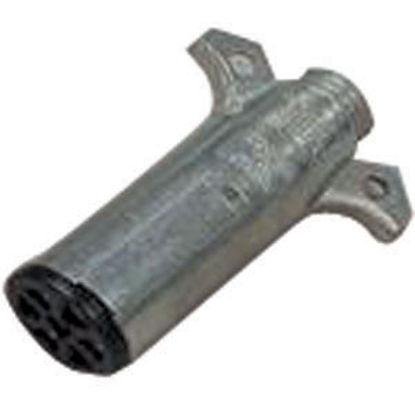 Picture of Pollak  7-Way Round Zinc Trailer End Trailer Connector 11-700EP 19-0930                                                      