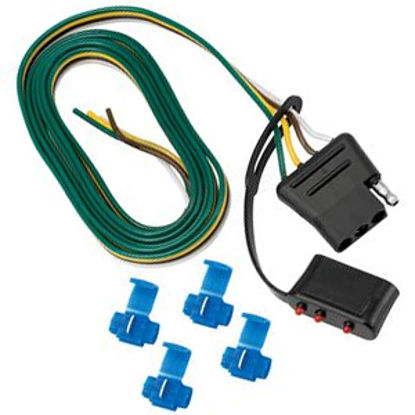 Picture of Tow-Ready  4-Way Flat Vehicle End Trailer Connector w/60" Wire Lead 118002 19-0947                                           