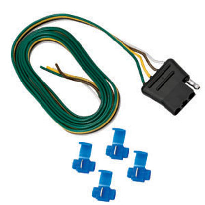 Picture of Tow-Ready  4-Way Flat Vehicle End Trailer Connector w/48" Wire Lead 118001 19-0964                                           