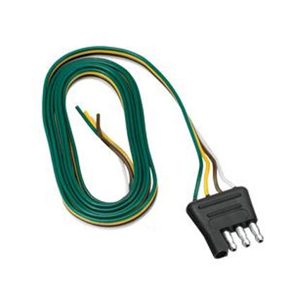Picture of Tow-Ready  4-Way Flat Trailer End Trailer Connector w/48" Wire Lead 118033 19-0965                                           