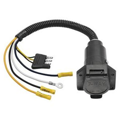 Picture of Tow-Ready  4-Flat To 7-Flat Trailer Wiring Connector Adapter w/8" Wire 20321 19-1047                                         