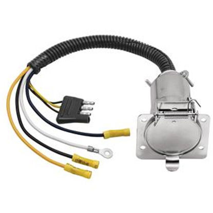 Picture of Tow-Ready  4-Flat To 7-Flat Trailer Wiring Connector Adapter w/8" Wire 20322 19-1048                                         