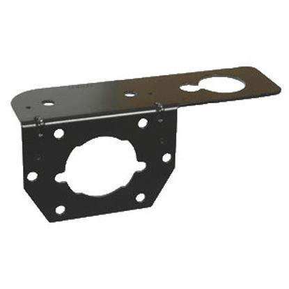 Picture of Pollak  6-Way 90 Deg Bend Black Coated Trailer Connector Bracket 11-627 19-1090                                              