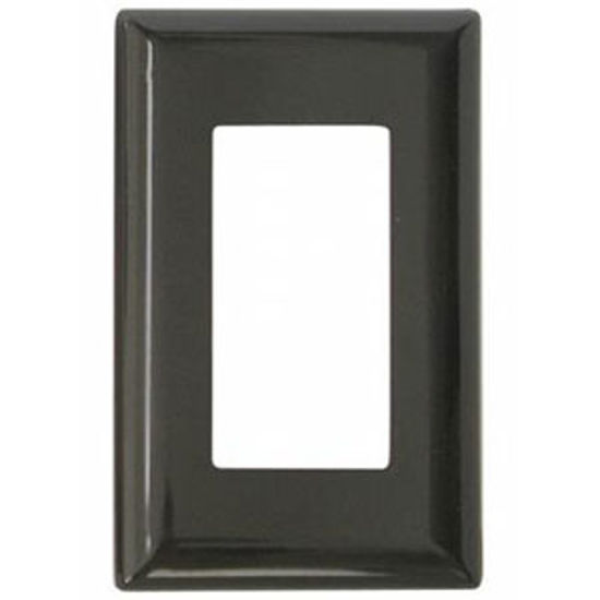 Picture of Diamond Group  Brown Single Speed Decor Opening Switch Plate Cover DG52493VP 19-1363                                         