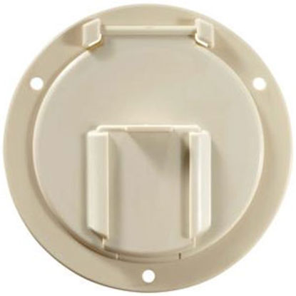 Picture of RV Designer  Colonial White Round Non-Lockable Access Door B132 19-1506                                                      