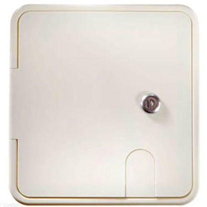 Picture of RV Designer  Polar White Lockable Access Door B152 19-1508                                                                   