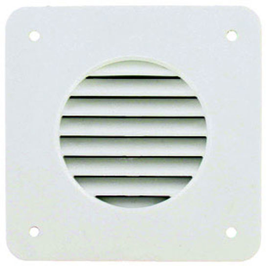 Picture of Valterra  White Plastic Battery Box Louvered Vent A10-3300 19-1633                                                           