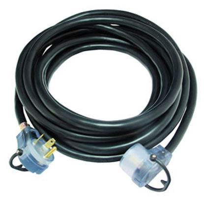 Picture of Mighty Cord Mighty Cord (TM) 25' L 30A Black Power Cord A10-3025EHLED 19-1773                                                