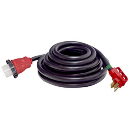Picture of Mighty Cord Mighty Cord (TM) 25' 50A Locking Extension Cord w/Finger Grip Handle A10-5025ED 19-1815                          