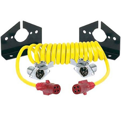 Picture of Hopkins Endurance (TM) 4-Round To 4-Round Trailer Wiring Connector Adapter w/8' Wire 47046 19-1821                           