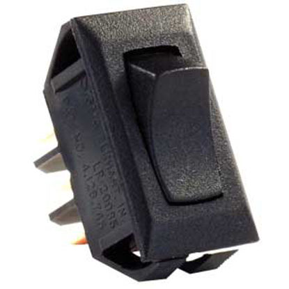 Picture of JR Products  Black 12V SPDT Rocker Switch 12665 19-1867                                                                      