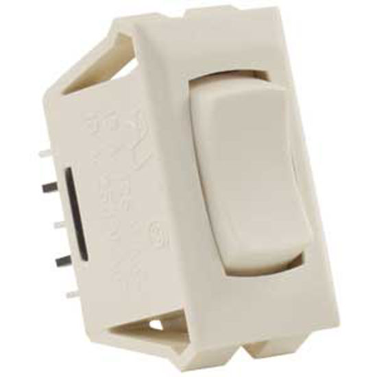 Picture of JR Products  Ivory 12V SPDT Rocker Switch 12685 19-1869                                                                      