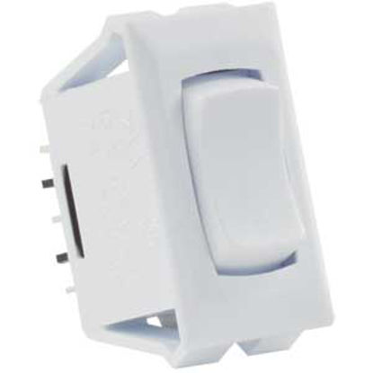 Picture of JR Products  White 12V SPDT Rocker Switch 12695 19-1871                                                                      