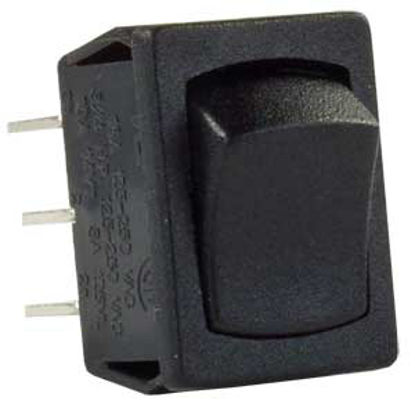 Picture of JR Products  Black 12V DPDT Rocker Switch 12805 19-1879                                                                      