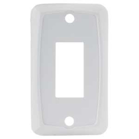 Picture of JR Products  White Single Opening Multi Purpose Switch Faceplate 12845 19-1884                                               