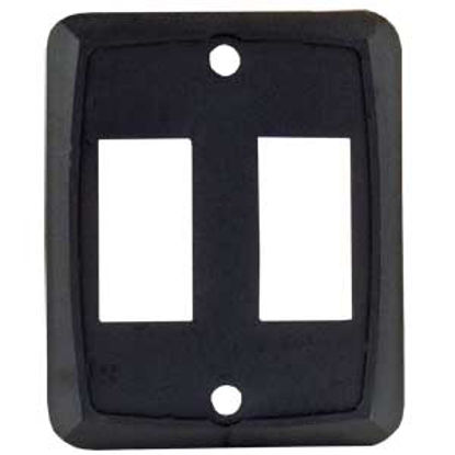 Picture of JR Products  Black Double Opening Multi Purpose Switch Faceplate 12885 19-1885                                               