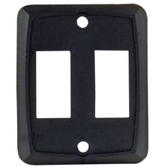 Picture of JR Products  Black Double Opening Multi Purpose Switch Faceplate 12885 19-1885                                               