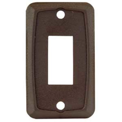 Picture of JR Products  Brown Single Opening Multi Purpose Switch Faceplate 12865 19-1888                                               