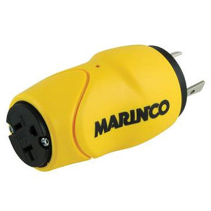 Picture of Marinco  30M/15F Power Cord Adapter S30-15 19-1941                                                                           
