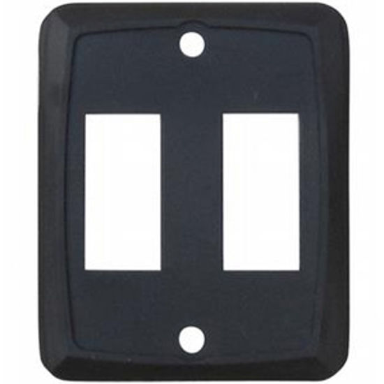 Picture of Diamond Group  Black Double Opening Switch Plate Cover DG215VP 19-1986                                                       