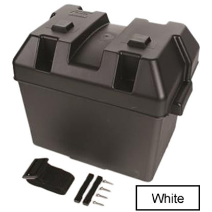 Picture of Camco  Black Group 24 Battery Box With Lid 55362 19-2001                                                                     