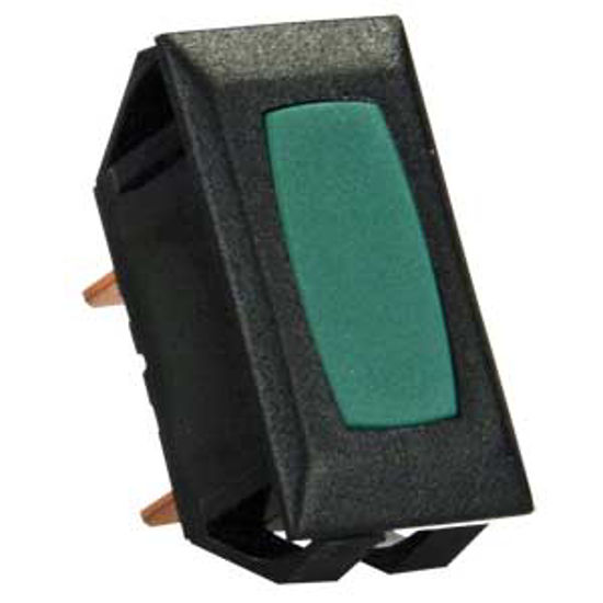 Picture of JR Products  12V Green Indicator Light w/Black Case 13315 19-2033                                                            