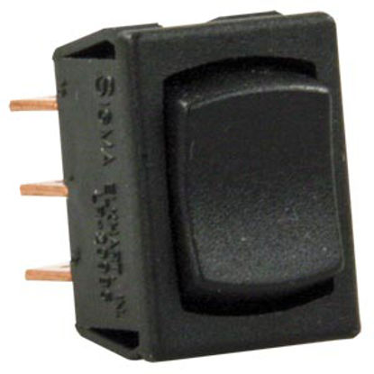 Picture of JR Products  Black 125V/ 13A SPDT Rocker Switch 13725 19-2049                                                                