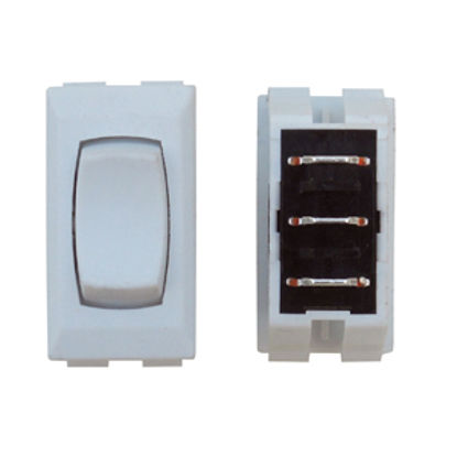 Picture of Diamond Group  White 13A/125V 3-Pin SPST Momentary Slide Out Switch DGF193VP 19-2076                                         