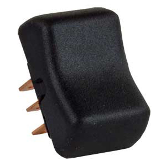 Picture of JR Products  Black 125V/ 8A DPDT Rocker Switch 13025 19-2095                                                                 