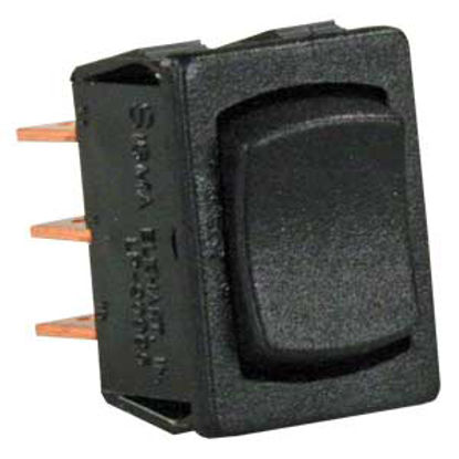 Picture of JR Products  Black 125V/ 13A DPDT Rocker Switch 13445 19-2145                                                                