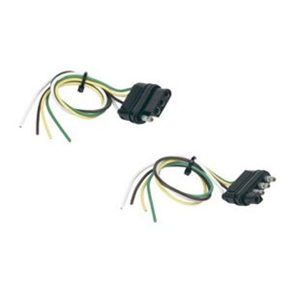 Picture of Hopkins  12" 4-Flat Trailer & Vehicle End Trailer Wiring Connectors 48175 19-2378                                            