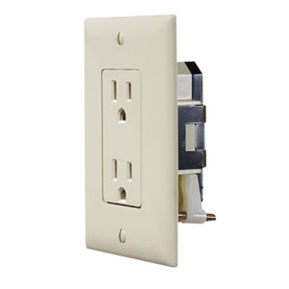 Picture of RV Designer  Ivory 125V Dual Receptacle S813 19-2425                                                                         
