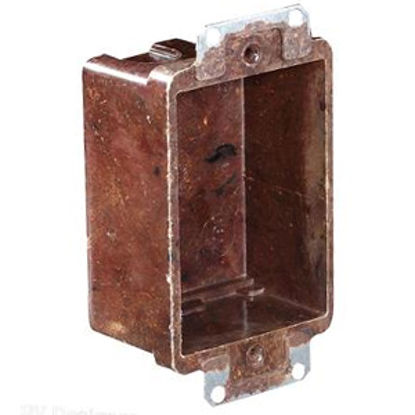 Picture of RV Designer  2-1/2"W x 3-1/4"H Vertical Single Gang Electrical Box S891 19-2438                                              