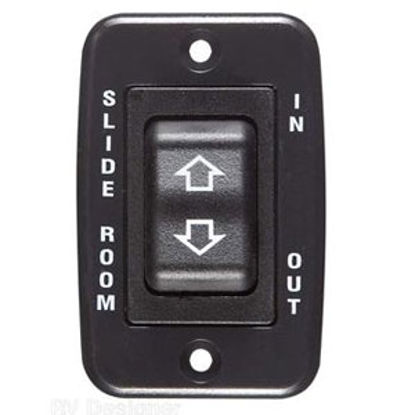 Picture of RV Designer  1-Piece Black 20A 5-Pin Rocker Slide Out Switch S141 19-2496                                                    
