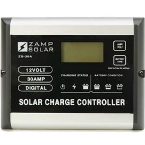 Picture of Zamp Solar  Digital 510W 30A Battery Charger Controller For Gel-Cell/ AGM/Conventional Lead Acid WET & Calcium B  19-2579    