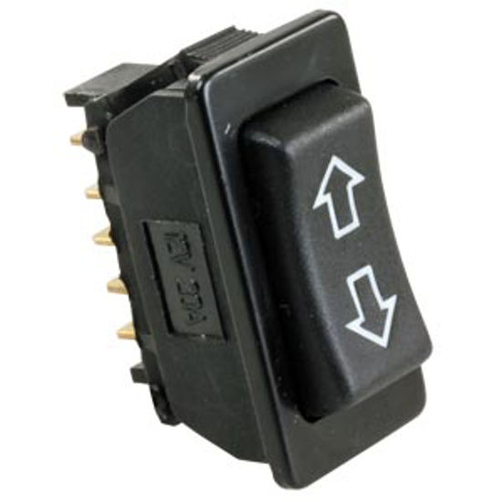 Picture of JR Products  Black 12V/ 120A Rocker Switch 13955 19-2598                                                                     