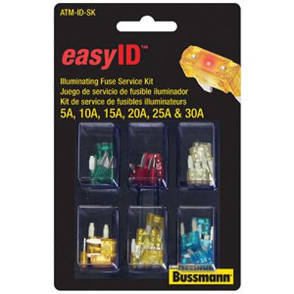 Picture of Bussman easyID 36-Piece ATM Blade Fuse Assortment ATM-ID-SK 19-2702                                                          