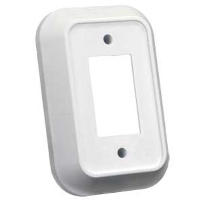 Picture of JR Products  White Single Opening Switch Plate Cover 13485 19-2792                                                           