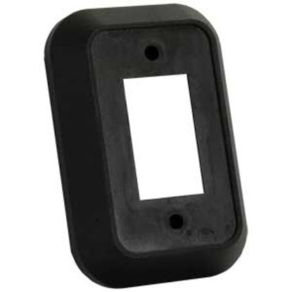 Picture of JR Products  Black Single Opening Switch Plate Cover 13495 19-2793                                                           