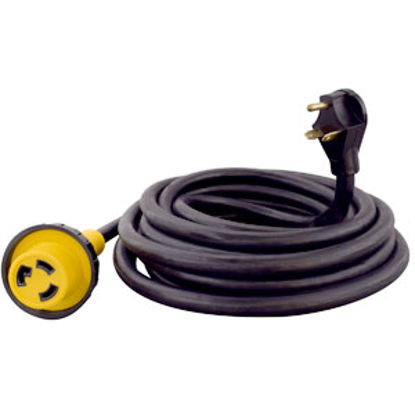 Picture of Mighty Cord Mighty Cord (TM) 25' L 30A Black Power Cord A10-3025EDBK 19-2949                                                 