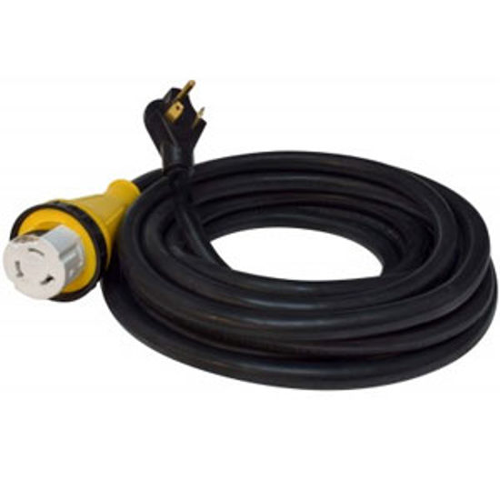 Picture of Mighty Cord  25' L Black Power Cord A10-3050EDBK 19-2952                                                                     