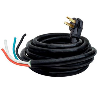 Picture of Mighty Cord  25' L 50A Black Power Cord A10-5025ENDBK 19-2959                                                                