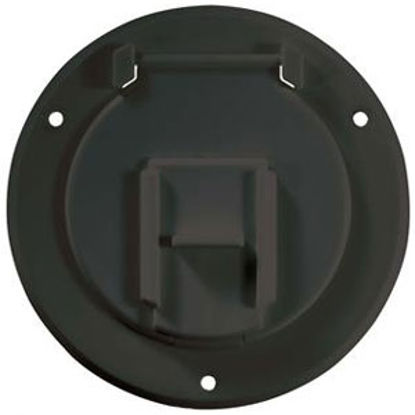 Picture of RV Designer  Black Round Non-Lockable Access Door B123 19-3054                                                               